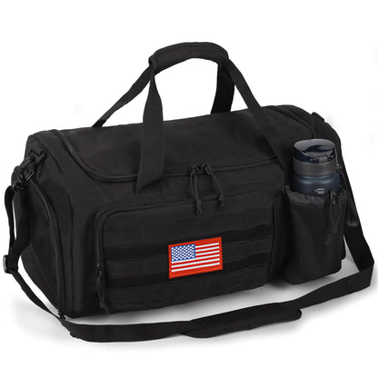 Tactical Gym Bag for Men, 40L Large Capacity Duffle Bags with Shoes Compartment, Sports Bag with wet compartment, Multi-functional Weekend Bags Suitable for Travel, Camping,hiking