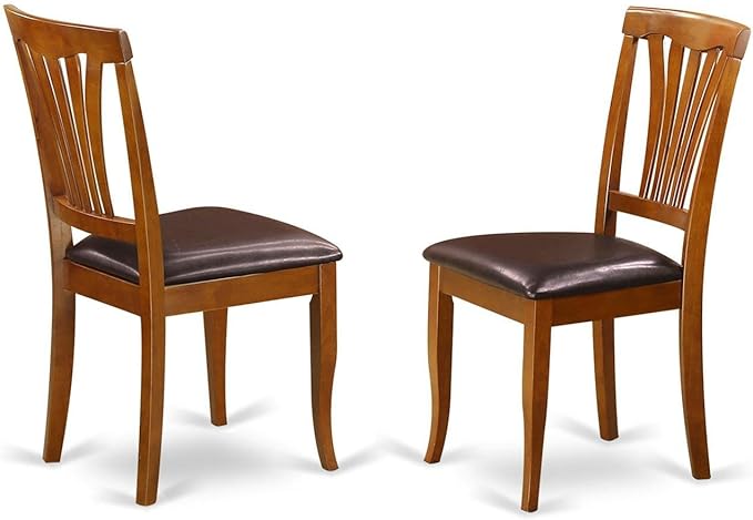 East West Furniture AVC-SBR-LC Avon Dining Chairs