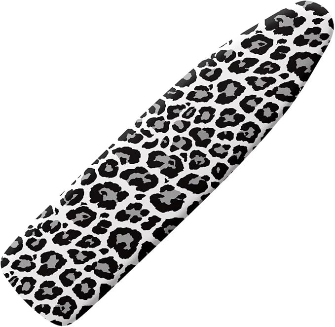 Black White Leopard Ironing Board Cover and Pad 15 X 54 Inch 3D Print Iron