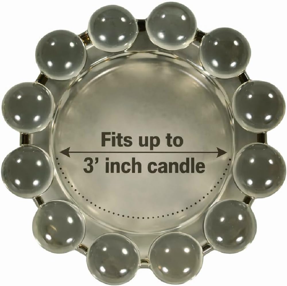 Original Bubble Candle Dish Small by Alice Lane – Smoky Glass Decorative Candle Holder for Home Decor, Small Candles & Diffusers