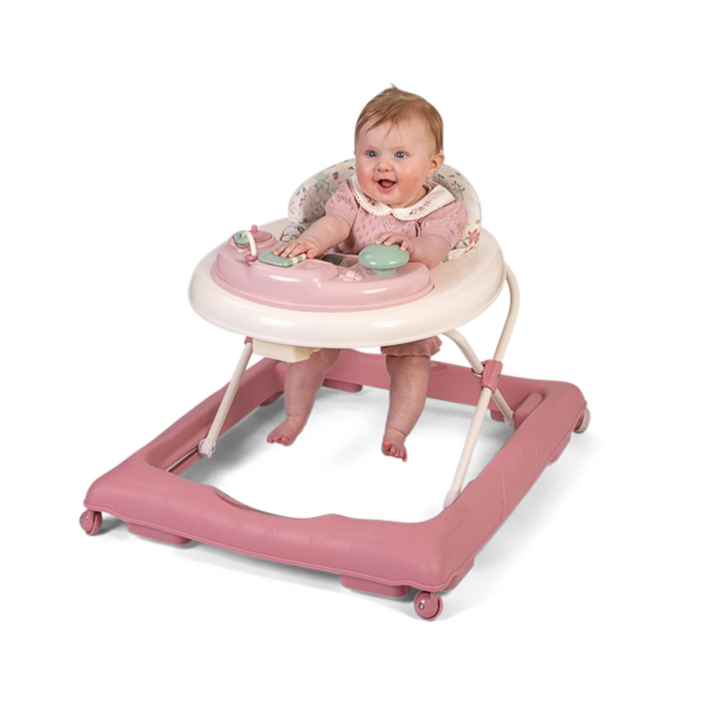 Red Kite Baby Go Round Jive Electronic Walker with Interactive Musical Play Tray - Rose & Ivy