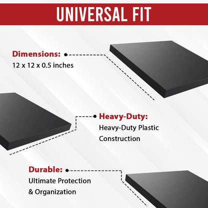 USA Made RV Leveling Jack Flex Pads 9" – Heavy-Duty Rubber Jack Pads (4-Pack) – Non-Slip, Shock-Absorbing Stabilizer Mats for Camper & Trailer – Prevent Sinking & Sliding