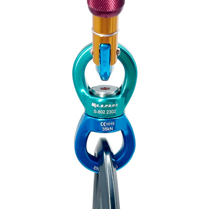 S.E.PEAK 35kN Swing Swivel, CE Certified 360°Rotational Device, Silent Hanging Accessory for Tree Swing, Aerial Dance