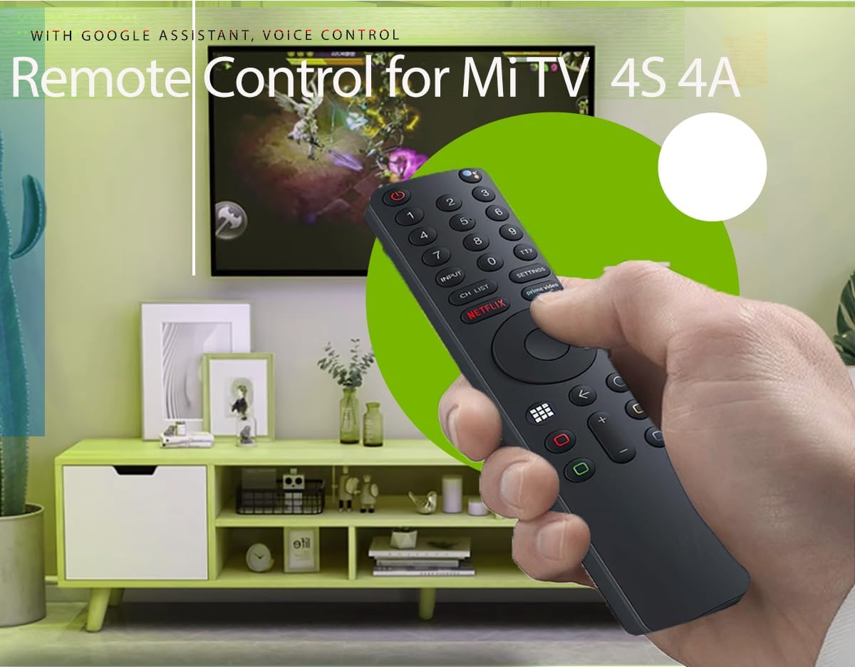 Universal Remote Control for Xiaomi Mi TV 4S 4A Smart TV, Replacement Remote Control for Xiaomi Mi 4S 4A Smart TV with Bluetooth and Voice Control