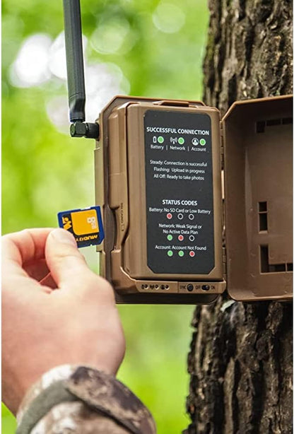 MUDDY Merge 3-Pack Cellular Trail Cameras – 26MP, LTE Dual SIM, Color Night Vision, App Control – Includes 3 Cameras for Ultimate Coverage, SD Cards, and Cleaning Cloth (3PK)