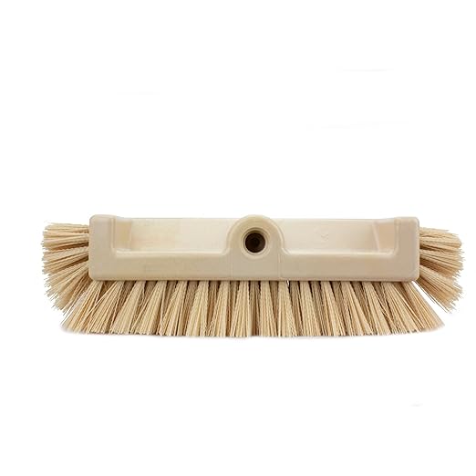 SPARTA Multi-Level Tile Scrub Brush 12" Wide Brush Head, Heavy-Duty Tile