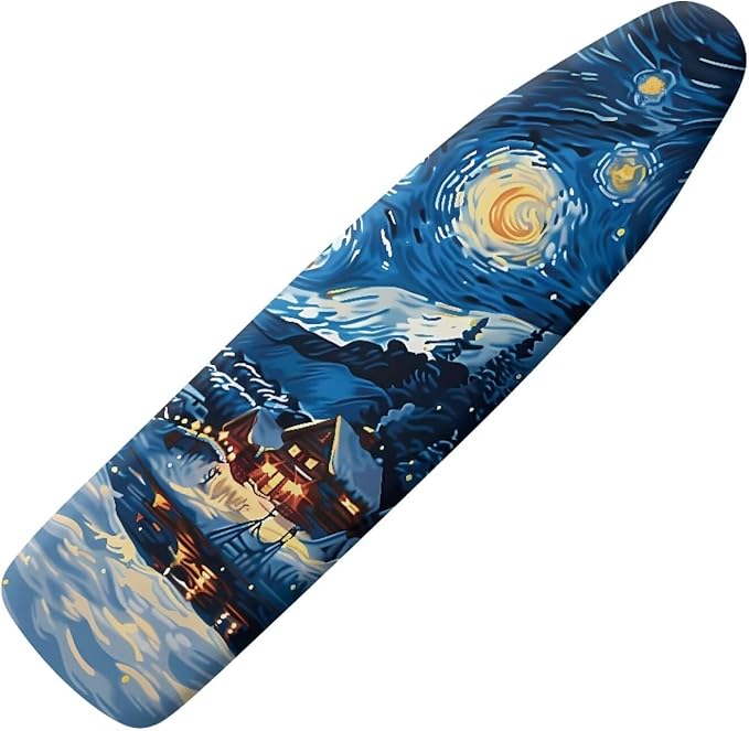 Starry Sky Design Ironing Board Cover and Pad Washable 15x54 Full Size Thick