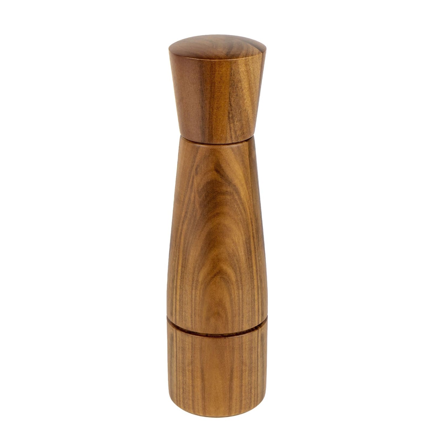 Pepper Grinder, VanlonPro Wooden Pepper Mill Salt Mill, 8 inch tall, Adjustable Coarseness Peppermill and easily refillable, Ceramic Grinding Mechanism