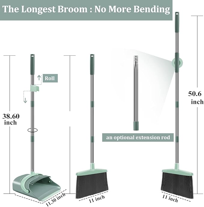 Broom and Dustpan Set for Home, Dust pan