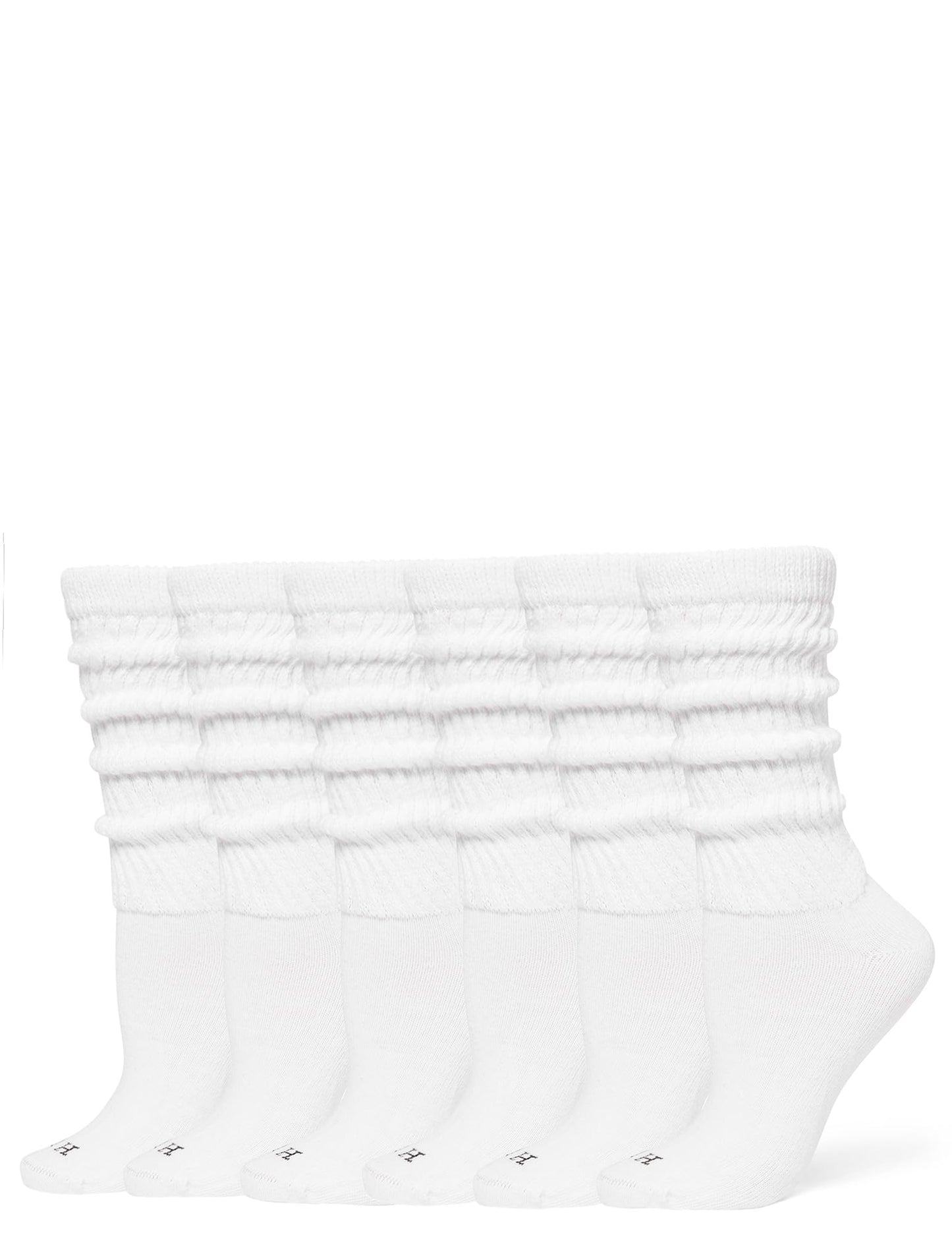 HUE Women's Slouch Socks, Slouchy Socks for Women (6-Pack)