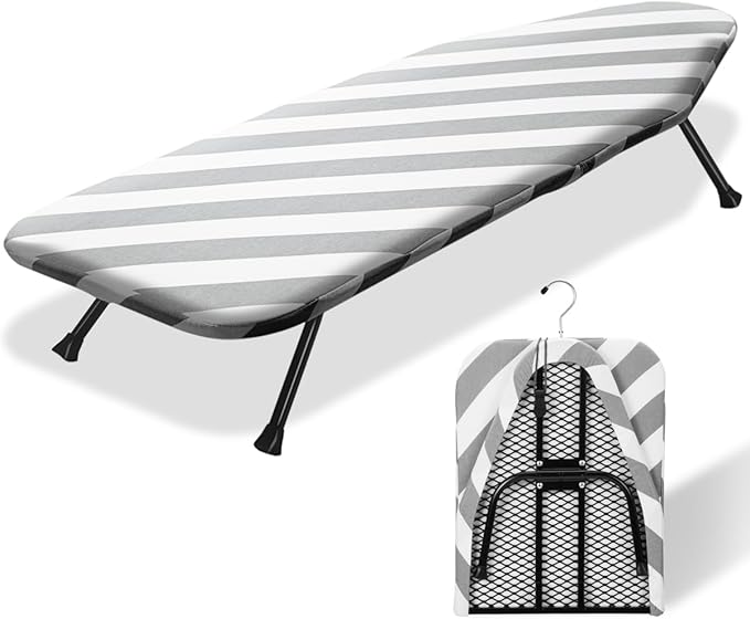 SheeChung Small Ironing Board 12"x32" Foldable Ironing Board
