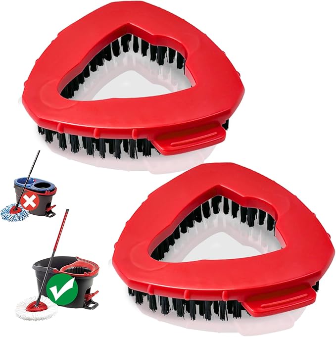 Spin Mop Scrub Brush Head, Hard Bristle Cleaning Scrubber Mop Head