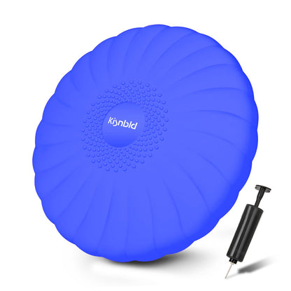 kisnbld Wobble Cushion, Extra Thick Wiggle Seat for Sensory Kids, Non-slip Balance Disc with Inflation Pump for Adults Core Strength, Posture Improvement & Physical Therapy (13.5in/34cm)