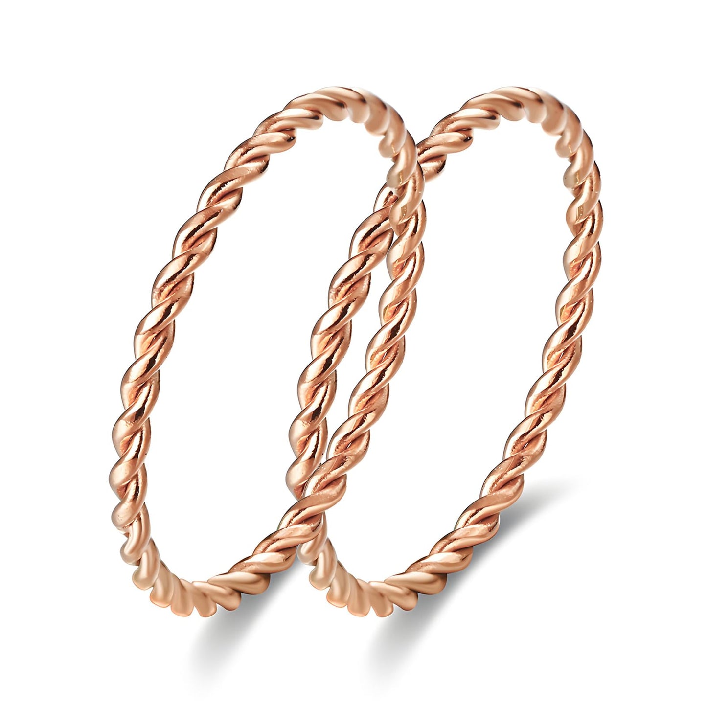 LIU JUN Copper Tensor Ring For Women, Pure Copper Tensor Solid Twisted Handmade Health Rings Set For Women Men Fashion Energy Jewelry Gifts (pure copper, 6)