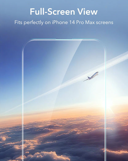 ESR 3 Pack for iPhone 16 Pro Max Screen Protector, [9H Hardness] [Military Grade Shatterproof] Tempered Glass Film with Flawless Fit Tray, HD Clear, Scratch Resistant