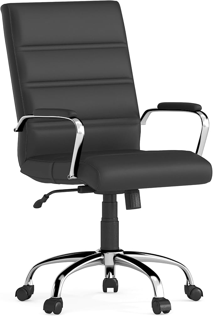 Flash Furniture Whitney Mid-Back Swivel LeatherSoft Desk Chair