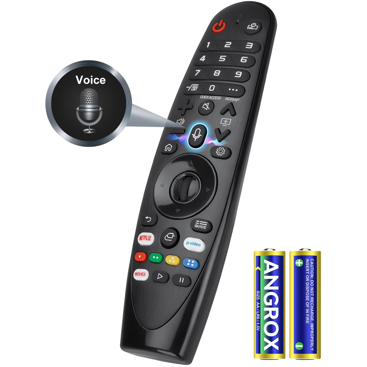 Voice Replacement for Google-Chromecast-Remote, G9N9N for Chromecast with Google TV Remote, for Google TV Streamer (Only for Snow Chromecast Google)