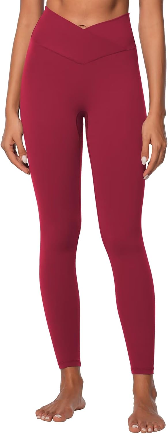 Sunzel Sunlissia Hidden Butt Lifting Scrunch Workout Leggings for Women, Crossover High Waist Yoga Pants with Tummy Control