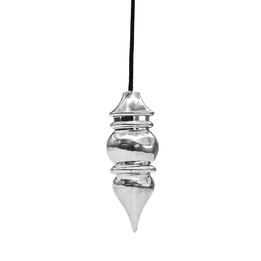 Amazing Gemstone Healing Metal Pendulums for Divination, Silver Tear Drop Pot Steel Copper Pendulum High Energy Pendulo de Bronce Pendulos de Mesa MP57
