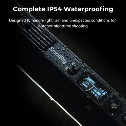 SMALLRIG RT25 RGB Tube Light Stick Kit, 25W RGBWW Led Light Wand, IP54 Waterproof, Handheld Light Bar, CRI96+, TLCI98+, 2500-10000K, for Photography, w 45Wh Battery Handle & Barndoor