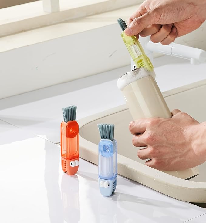 4-in-1 Bottle Cleaning Brush Set, Home Kitchen Crevice Cleaning Tools