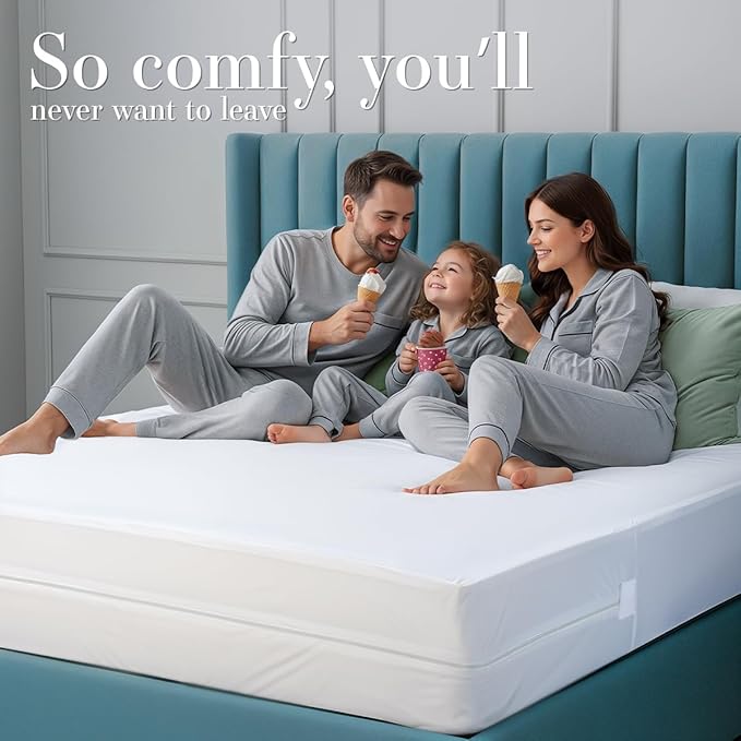 Utopia Bedding Mattress Protector Zippered California King Size, 100%