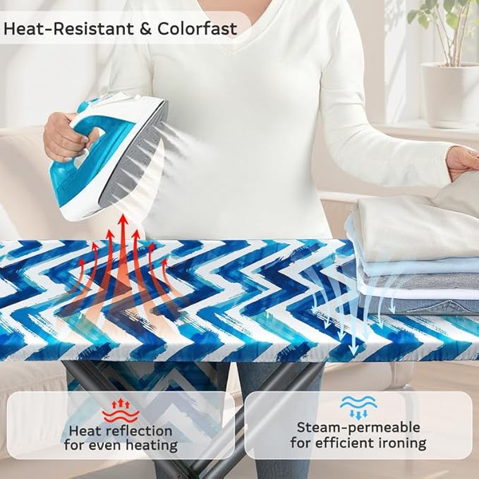 FIOBEE Ironing Board Cover and Pad Extra Thick Iron Board Pad