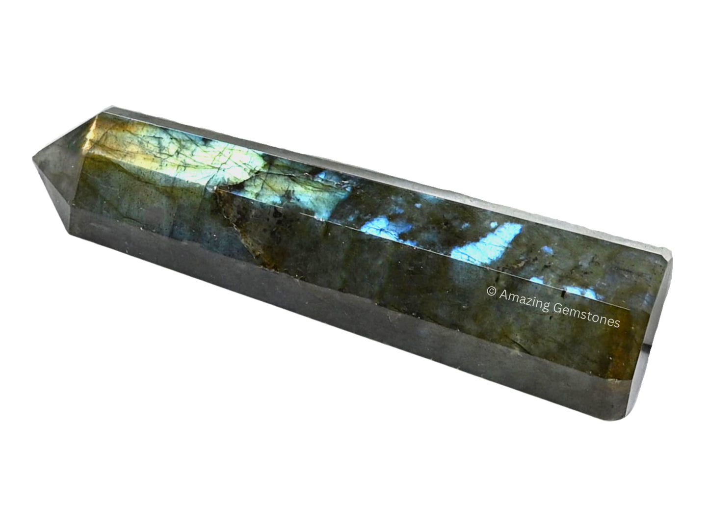 Amazing Gemstone Labradorite Crystal Towers - Natural Healing Crystal Point Obelisk for Reiki Healing and Crystal Grid (2" to 3" INCH)