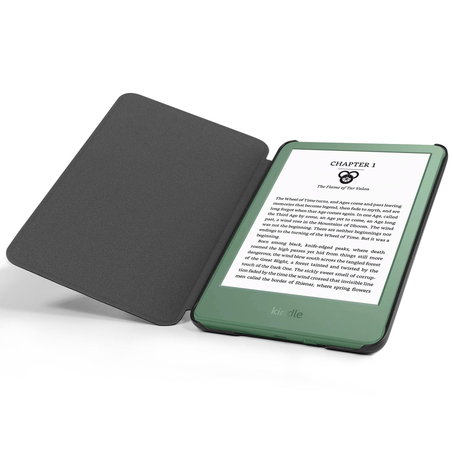 CoBak Case for 6" Kindle 11th Generation 2024/2022 & International Version, Premium PU Leather Smart Cover with Auto Sleep/Wake for 6" E-Reader, Matcha Green