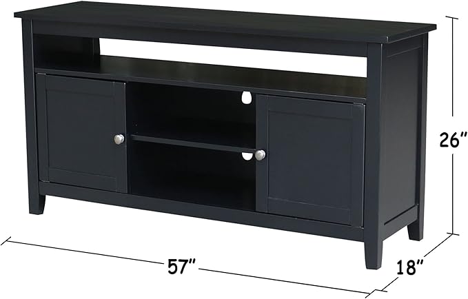 IC INTERNATIONAL CONCEPTS Solid Wood Entertainment/TV Stand