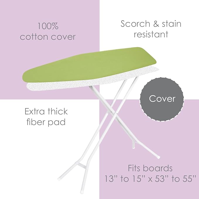 Ironing Board Cover and Pad, 100% Cotton