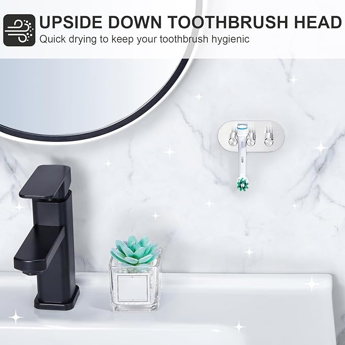 Electric Toothbrush Head Holder, Toothbrush Holders Wall Mounted, Adhesive