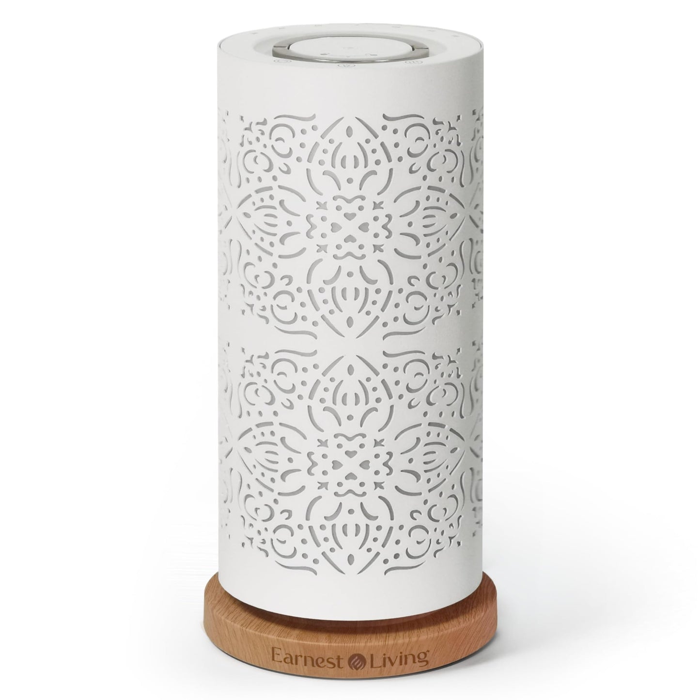 Earnest Living Essential Oil Diffuser White Ceramic Diffuser 100 ml Timers Night Lights and Auto Off Function Home Office Humidifier Aromatherapy Diffusers for Essential Oils