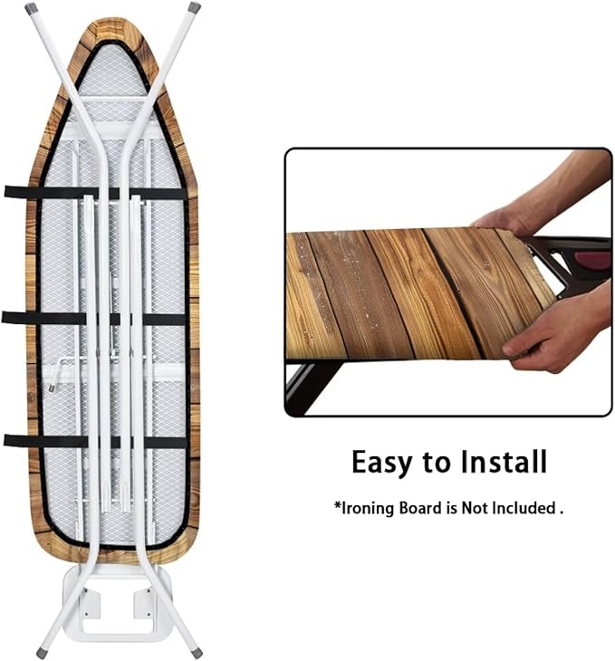 Ironing Board Cover, 3D Wood Print Ironing Board Pad Cover Protector Resists