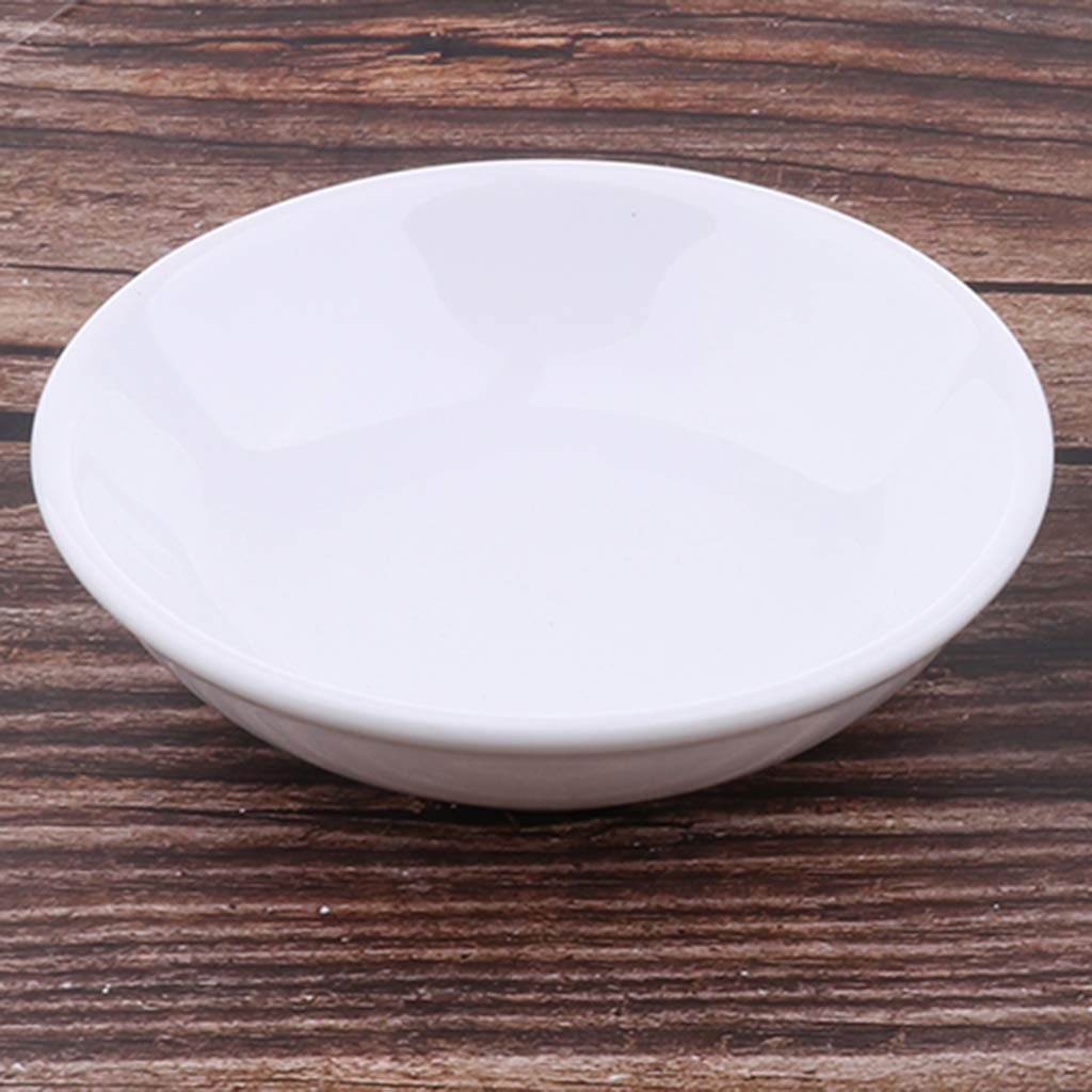 dailymall 2 Pcs 3.8 Inch Round Replacement Ceramic Dish For Electric Burner Warmer