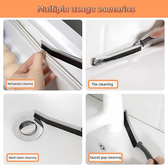 19Pcs Crevice Cleaning Brush Set, Hard Bristle Cleaning Brush，Multi Purpose Gap