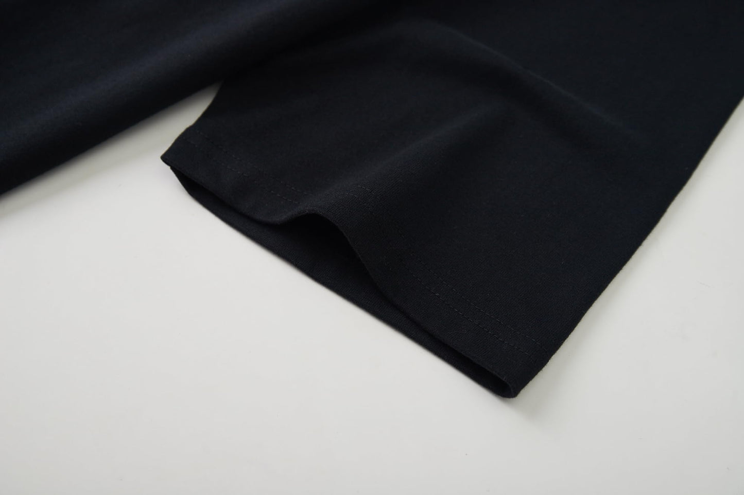 VEIISAR Men's Heavy Weight Crew Neck T-Shirt Mens Premium Cotton Tee Black L