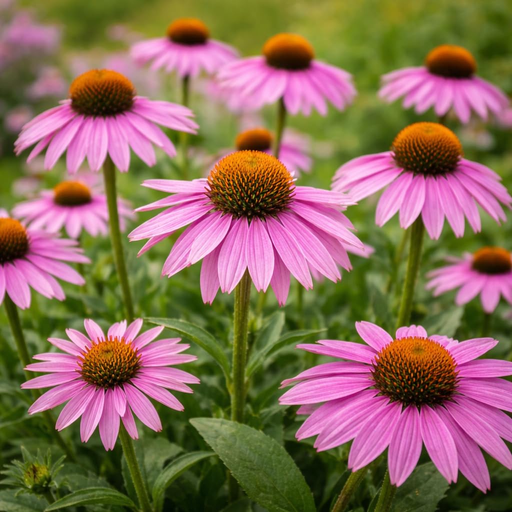 Purple Coneflower Plug (Echinacea purpurea) – Hardy Native Perennial – Pollinator-Friendly Wildflower – Full Sun Garden Plant (1)