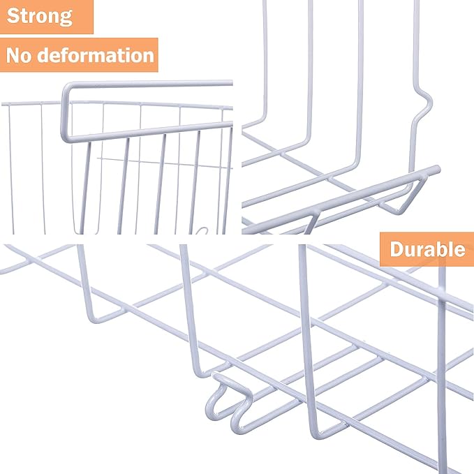 Lonians 2-Pack Under Shelf Hanging Storage Baskets