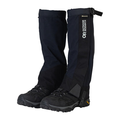 Outdoor Research Men’s Crocodile Gore-TEX Gaiters – Breathable Leg Protection, Black, Medium