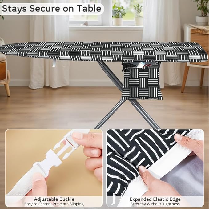 FIOBEE Ironing Board Cover and Pad Extra Thick Iron Board Pad