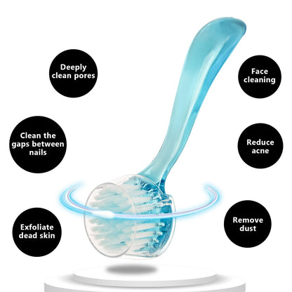 3 Pcs Facial Cleansing Brush, Useekoo Manual Face Brushes for Cleansing and Exfoliating, Face Scrubber to Massage, Deep Pore Exfoliation, Makeup Remove and Skin Care with Soft Bristles
