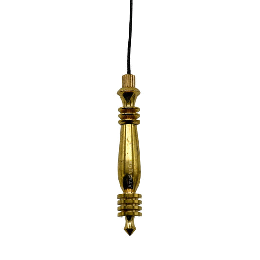 Amazing Gemstone Healing Metal Pendulums for Divination, Gold Double ISIS 7 Ring Karnak Steel Copper Pendulum High Energy Pendulo de Bronce Pendulos de Mesa MP07