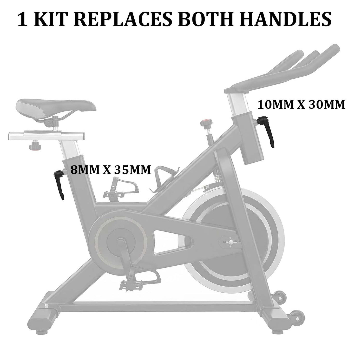 Replacement Seat & Handlebars Slide Adjustment Handles - L Handle for All Bikes + and Cross Training Bike & + (3)