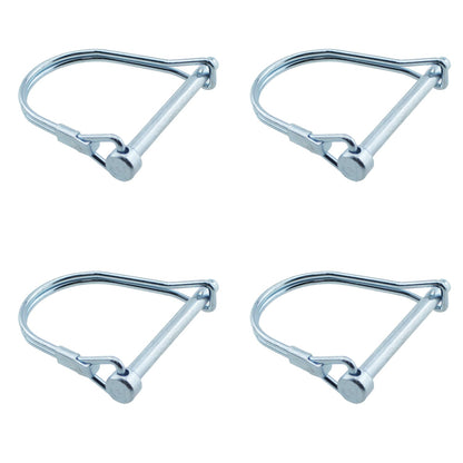 TAODAN 4PCS 3/16x1.97inch Miniature Safety Coupler Pin Full Marine Grade 316 Stainless Steel Shaft Locking Pin Safety Connector Pin Suitable for Table Saw Gardening Lawn Trucks