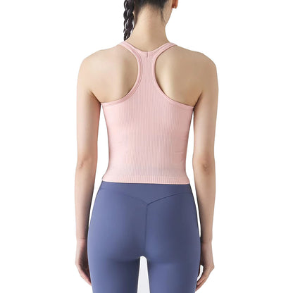 sphinx cat Short Racerback Yoga Tank Tops for Women Ribbed Built in Bra Workout Top Peach XL