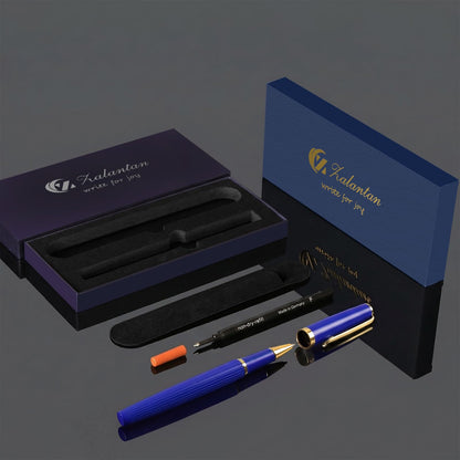 Zalantan Rollerball Pen Smooth Writing Ball Point Pens with Schmidt Refills, Luxury Metal Journal Pen Gift Box Set for teacher classmate graduation、pen for journaling Nice Fancy Luxury