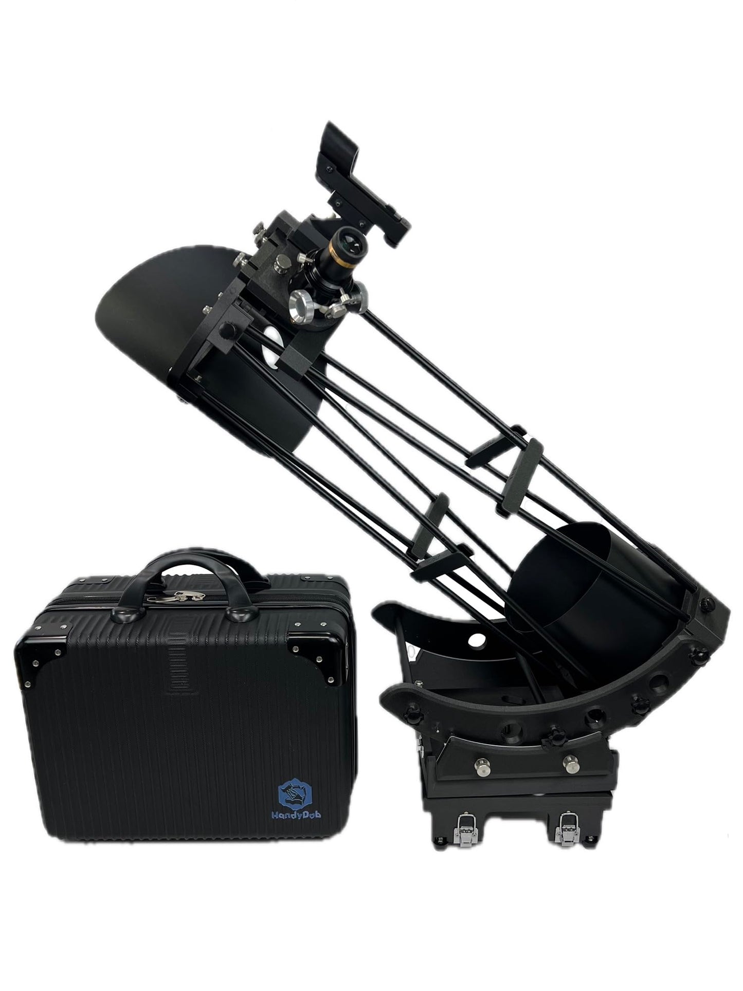 HandyDob6 6-Inch Ultra Light Portable Dobsonian with Light Shroud and Smartphone Mount – Compact Travel Telescope