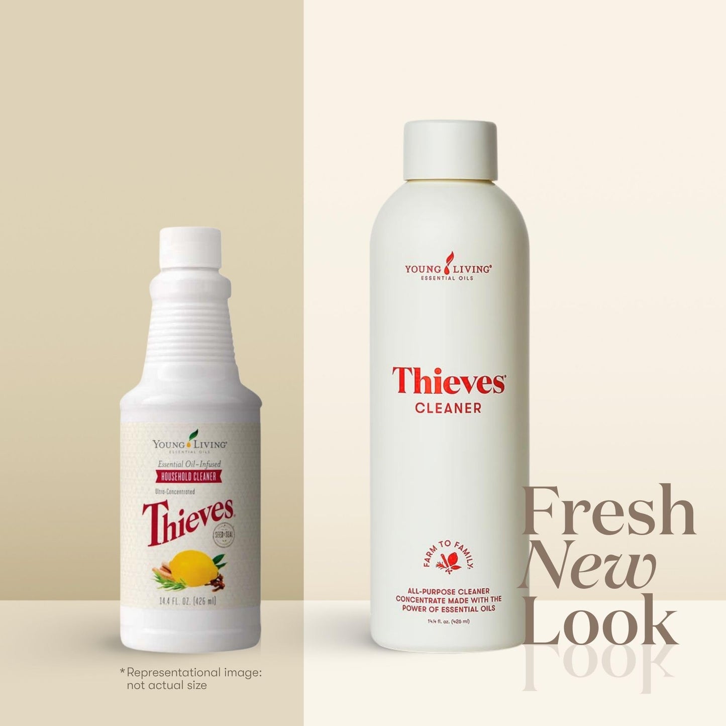 Thieves Household Cleaner | 14.4 oz | Plant-Based Multi-Surface Solution Infused with Essential Oils | Dilute for Floors, Carpets, Glass, Counters, Appliances, and General Home Cleaning