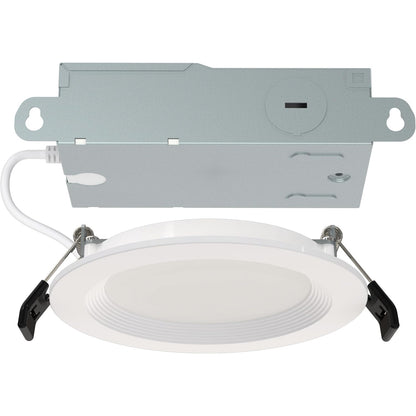 RAB Lighting WFRL-Field-Adjustable Edge-Lit LED Downlight-Canless Wafer Design-Black/White Trim-5CCT Selectable 2700K-5000K-90 CRI-Wet Rated/Dimmable for Modern Ceilings (WFR34-4B/BP - 12 Pack)